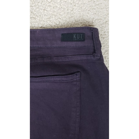 Kut from the Kloth Purple High Rise Ankle Skinny Pants Mens 20W Cotton Blend - Picture 3 of 13